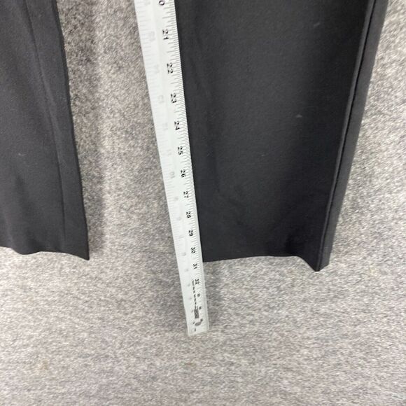 Mosaic & Co Dress Pants Women M Medium Black High Rise Flat Front Skinny Belted - Picture 7 of 10